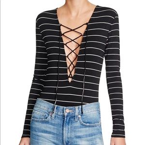 Cotton Candy LA Striped Bodysuit